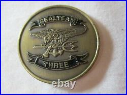 Naval Special Warfare SEAL Team 3 Task Units 1/2/3 Navy Challenge Coin / Three