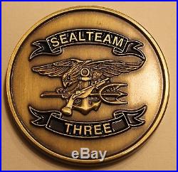 Naval Special Warfare SEAL Team 3 Task Units 1/2/3 Navy Challenge Coin / Three