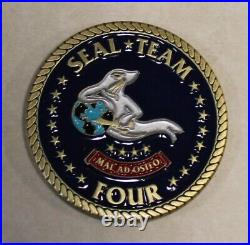 Naval Special Warfare SEAL Team 4 Navy Challenge Coin / Four