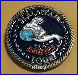 Naval Special Warfare SEAL Team 4 Navy Challenge Coin / Four