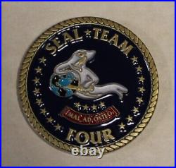 Naval Special Warfare SEAL Team 4 Navy Challenge Coin / Four