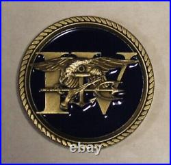 Naval Special Warfare SEAL Team 4 Navy Challenge Coin / Four