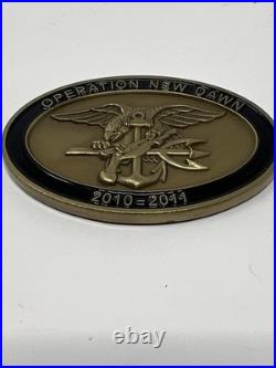 Naval Special Warfare SEAL Team 5 / Five Operation NEW DAWN Navy Challenge Coin