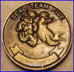 Naval Special Warfare SEAL Team 5 Navy Challenge Coin / Five / Original Heavy V1