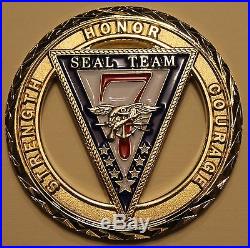 Naval Special Warfare SEAL Team 7 Navy Challenge Coin / Seven