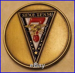 Naval Special Warfare SEAL Team 7 Only Easy Day. Navy Challenge Coin / Seven