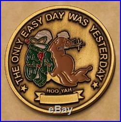 Naval Special Warfare SEAL Team 7 Only Easy Day. Navy Challenge Coin / Seven