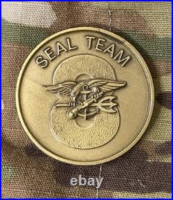 Naval Special Warfare SEAL Team 8 DEVGRU Navy Challenge Coin Special Forces SWCC