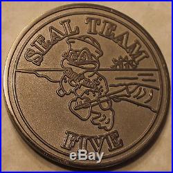 Naval Special Warfare SEAL Team Five 25th Anniversary Navy Challenge Coin / 5