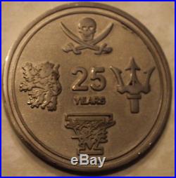 Naval Special Warfare SEAL Team Five 25th Anniversary Navy Challenge Coin / 5