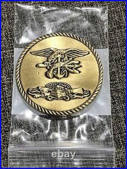 Naval Special Warfare SEAL Team One Blue Cape Sammie Navy Challenge Coin