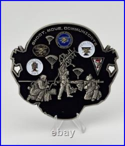 Naval Special Warfare SEAL Team Skull 3 Glow Challenge Coin NSW