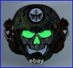 Naval Special Warfare SEAL Team Skull 3 Glow Challenge Coin NSW