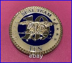 Naval Special Warfare SEAL Team TEN/ 10 Navy Challenge Coin