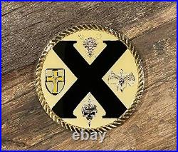 Naval Special Warfare SEAL Team TEN/ 10 Navy Challenge Coin Set Of 2
