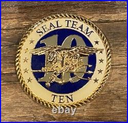 Naval Special Warfare SEAL Team TEN/ 10 Navy Challenge Coin Set Of 2