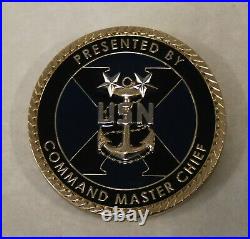 Naval Special Warfare SEAL Team Ten / 10 CMDCM Master Chief Navy Challenge Coin