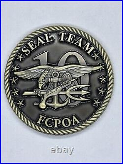 Naval Special Warfare SEAL Team Ten / 10 FCPO Navy Challenge Coin