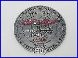 Naval Special Warfare SEAL Team Ten / 10 Red Wings Navy Challenge Coin RARE