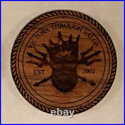Naval Special Warfare SEAL Team Ten / 10 Wooden Navy Challenge Coin