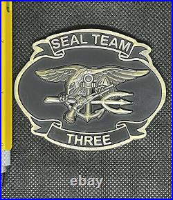 Naval Special Warfare SEAL Team Three 3 Navy Chief Challenge Coin