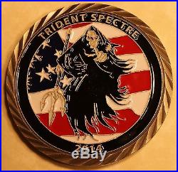 Naval Special Warfare SEALs Trident Spectre 2014 Navy Challenge Coin