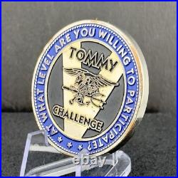 Naval Special Warfare SOCS Thomas J. Valentine Numbered #176 SEAL Challenge Coin