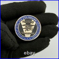 Naval Special Warfare SOCS Thomas J. Valentine Numbered #176 SEAL Challenge Coin