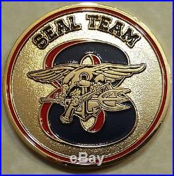Naval Special Warfare Seal Team 8, 2 Troop Odin Ravens Navy Challenge Coin Eight