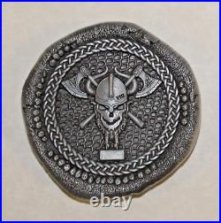 Naval Special Warfare Seal Team 8, 2 Troop Odin Silver Navy Challenge Coin Eight