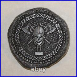 Naval Special Warfare Seal Team 8, 2 Troop Odin Silver Navy Challenge Coin Eight