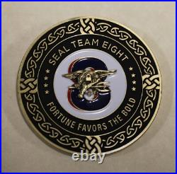 Naval Special Warfare Seal Team 8 Fortune Favors the Bold Navy Challenge Coin