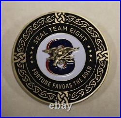 Naval Special Warfare Seal Team 8 Fortune Favors the Bold Navy Challenge Coin