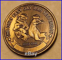 Naval Special Warfare Three or SEAL Team 3 Bronze Navy Challenge Coin