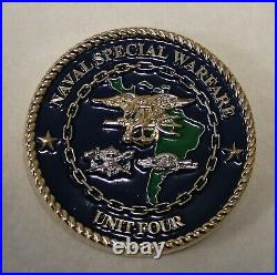 Naval Special Warfare Unit Four / NSWU-4 Homestead FL SEAL Navy Challenge Coin 2