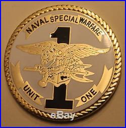 Naval Special Warfare Unit One Guam Task Force 71 Navy Challenge Coin / SEAL / 1