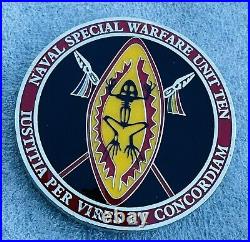 Naval Special Warfare Unit Ten SOCAFRICA SEAL Teams Epoxy Navy Challenge Coin 10