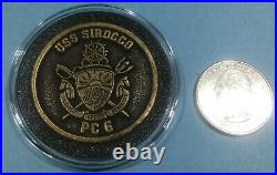 Naval Special Warfare / Uss Sirocco (pc-6) Vintage Challenge Coin