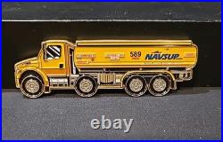 Naval Supply Systems Command (NAVSUP) Fuel Truck 4 Challenge Coin COOL