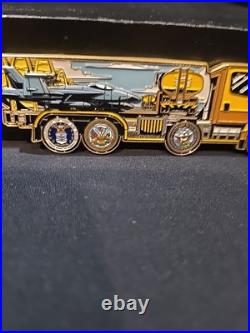 Naval Supply Systems Command (NAVSUP) Fuel Truck 4 Challenge Coin COOL