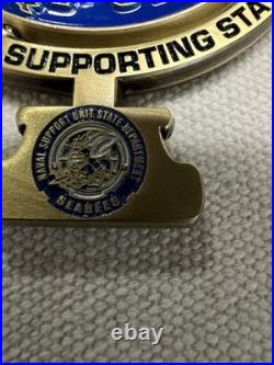 Naval Support Unit Challenge Coin BRAND NEW Just Released Seabees Naval Support Unit Challenge Coin BRAND NEW Just Released Seabees