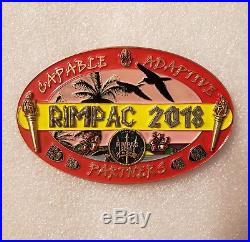 Navy CPO Chief Challenge Coin Hawaii RIMPAC Hula Girl 2018 LIMITED no nypd msg