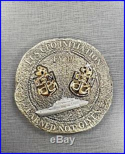 Navy CPO Chief Challenge Coin LCS FY19 ANCHOR Holder no nypd msg LIMITED RUN