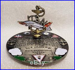 Navy CPO Chief Challenge Coin NAS Meridian RARE non nypd msg REMOVABLE JET