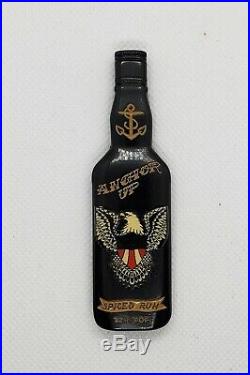 Navy CPO Chief Challenge Coin SAILOR JERRY bottle eagle no nypd msg SERIALIZED