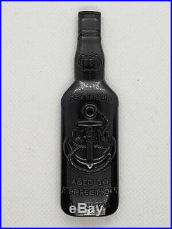 Navy CPO Chief Challenge Coin SAILOR JERRY bottle eagle no nypd msg SERIALIZED