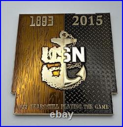 Navy CPO Mario Old School 2015 Challenge Coin JJ13