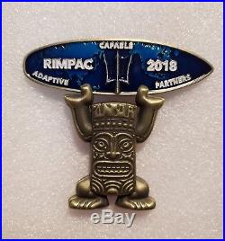 Navy Challenge Coin Hawaii RIMPAC Tiki 2018 2 COIN SET no nypd msg cpo chief