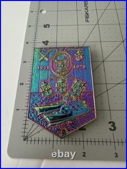 Navy Challenge Coin Rare Delbert Black Oil Slick