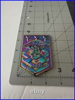Navy Challenge Coin Rare Delbert Black Oil Slick